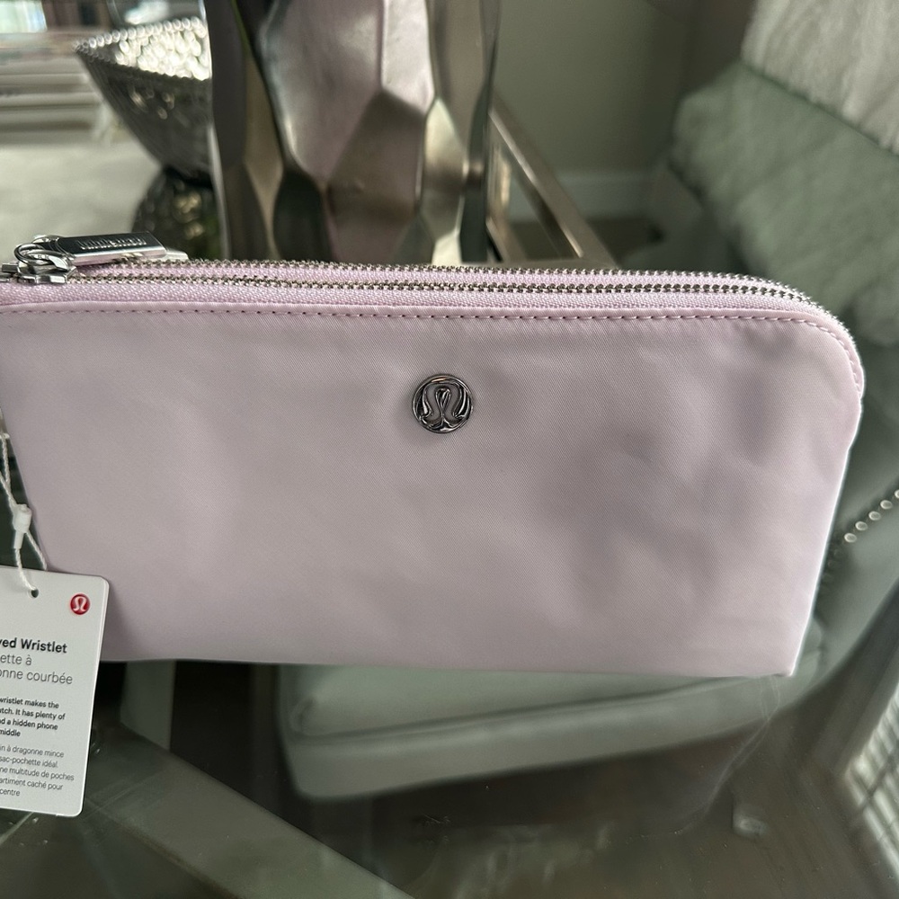 Lululemon Athletica Pink Curved Wristlet - Picture 3 of 6